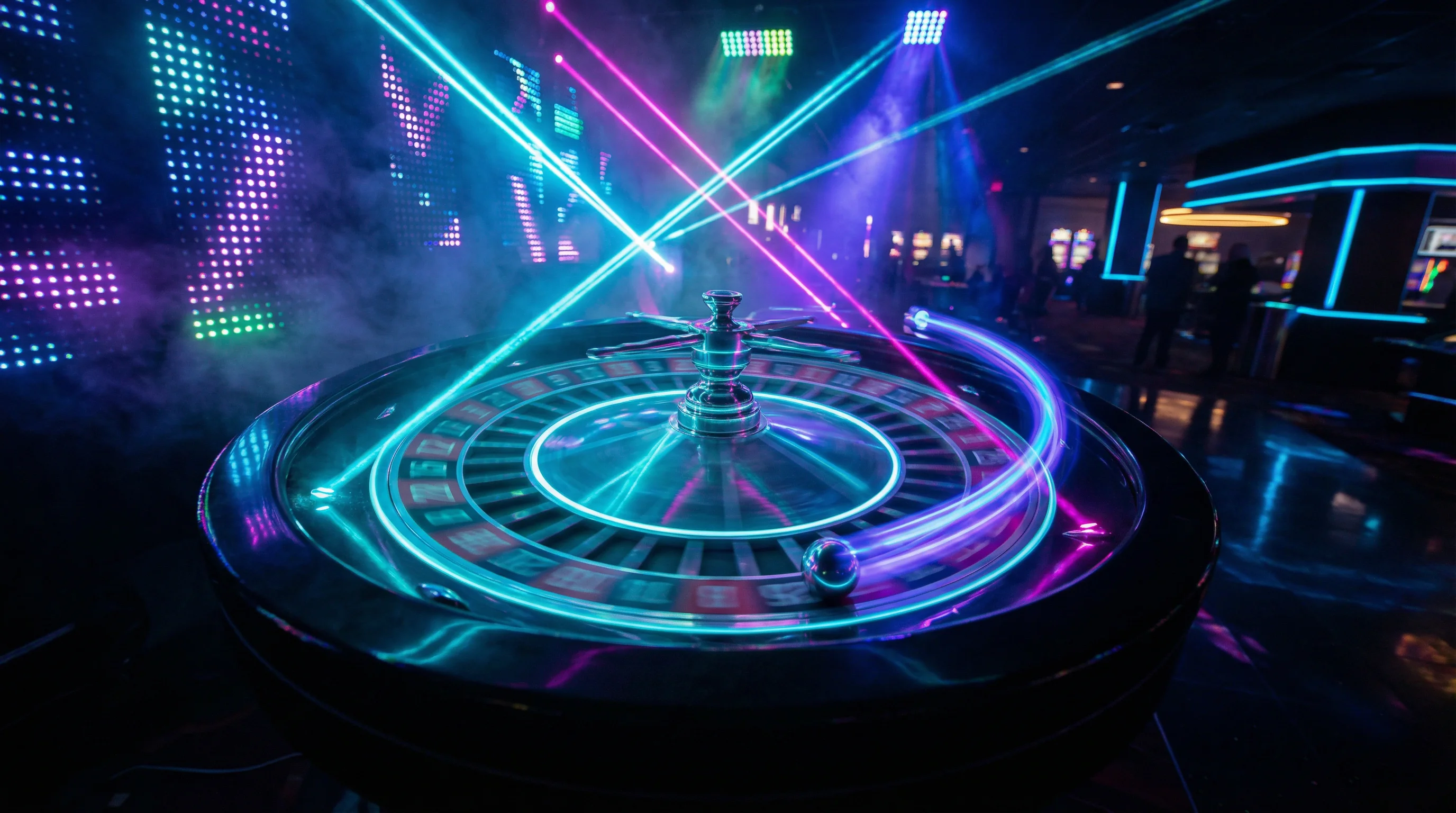 Ruleta con efectos láser en Zamba Casino